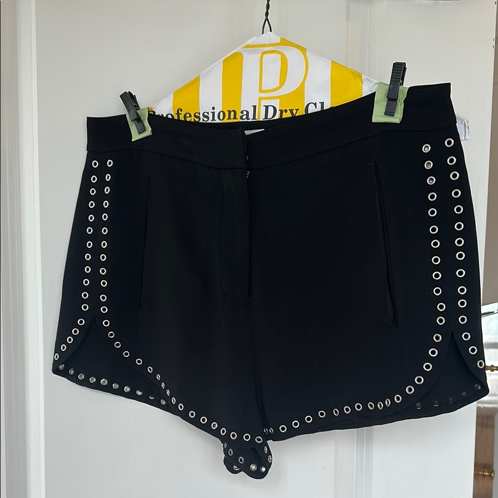 A.L.C. Black Eyelet Women's Shorts - size 8